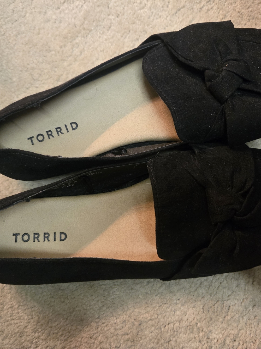 Torrid Black Bow Loafers for Women